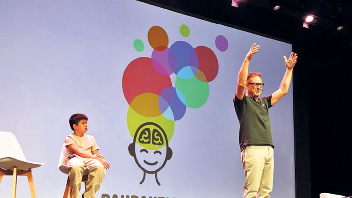 Un moment de la conferència, ahir.