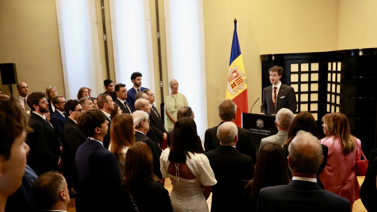 Carles Ensenyat durant el discurs
