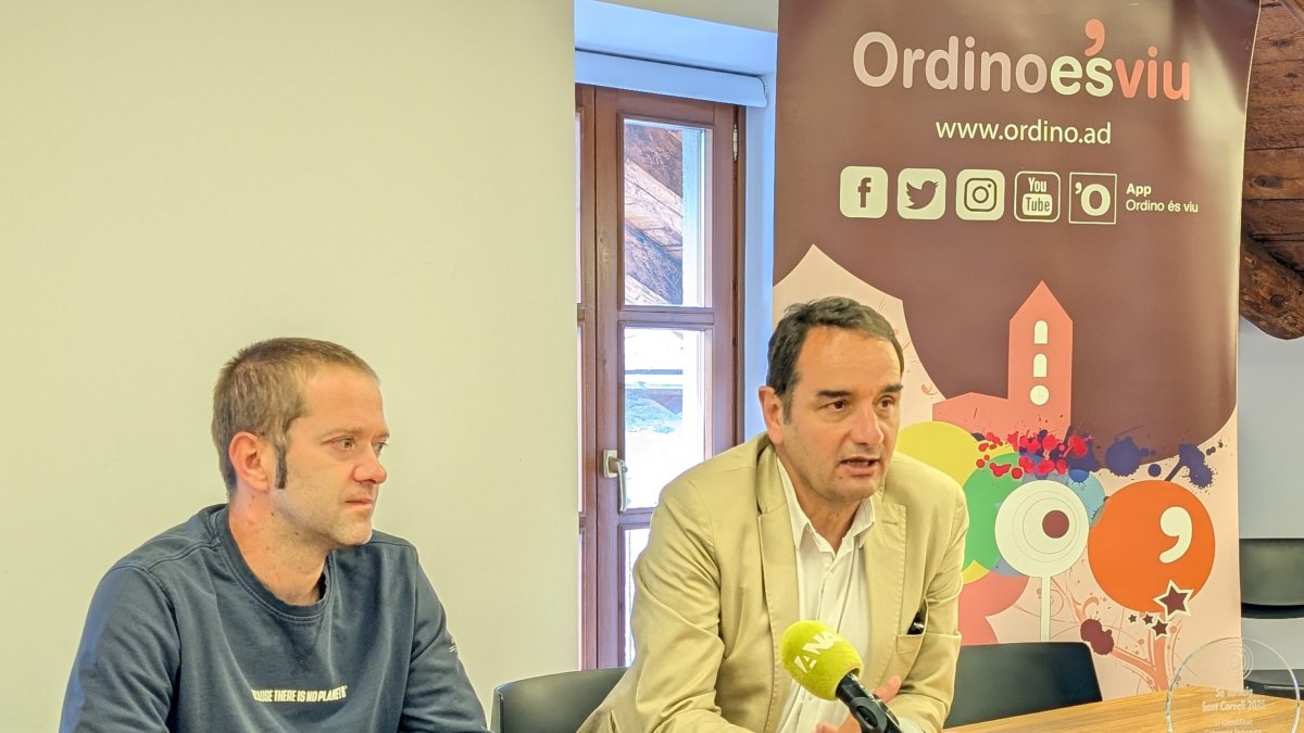 Lluís Bigordà i Jordi Serracant durant la presentació del torneig