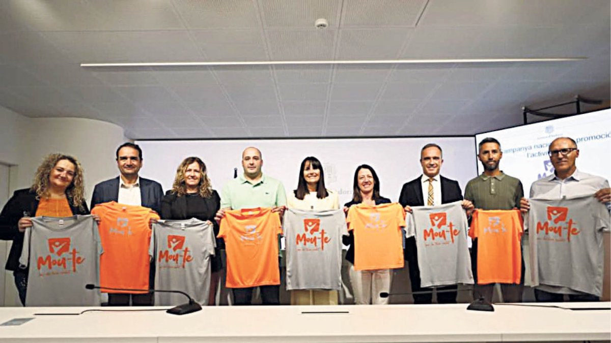 Presentació de la marxa, ahir.