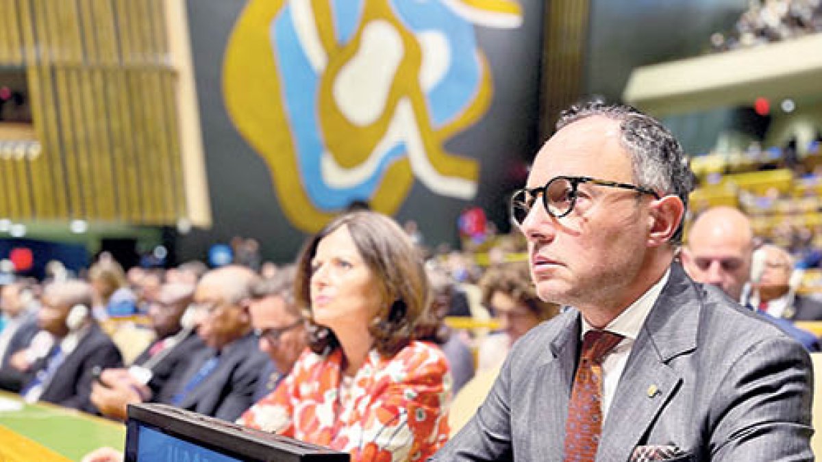 Espot i Tor, ahir a l’obertura de l’Assemblea General de l’ONU.