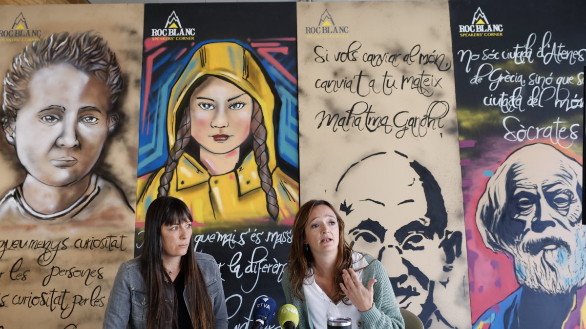 Les portaveus de Hope Palestina, Maria Burgués i Amaya Ferrer