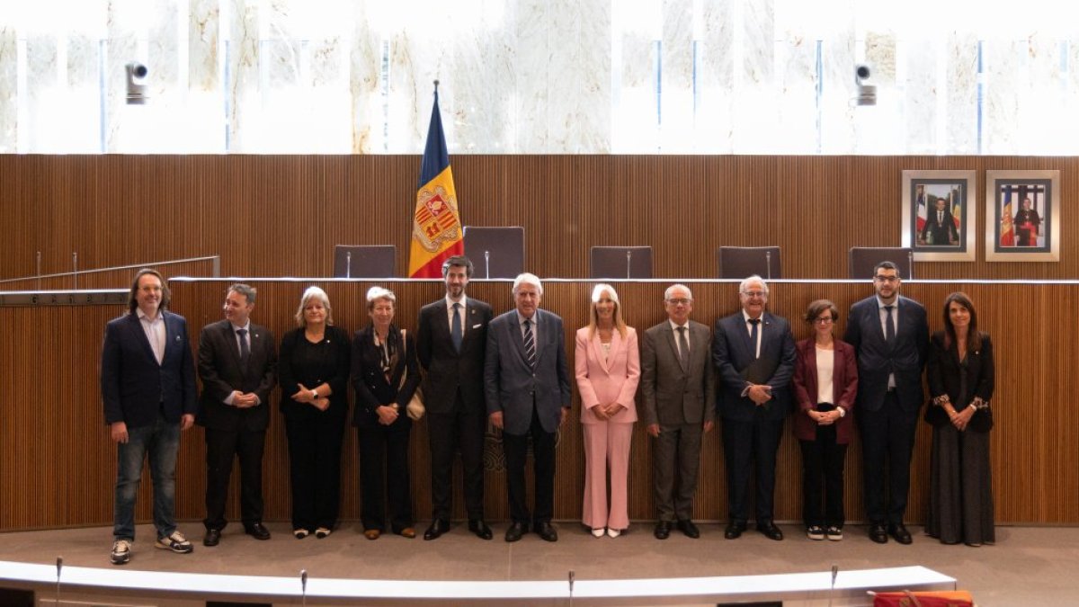 El grup d’amistat Andorra-França al Consell.