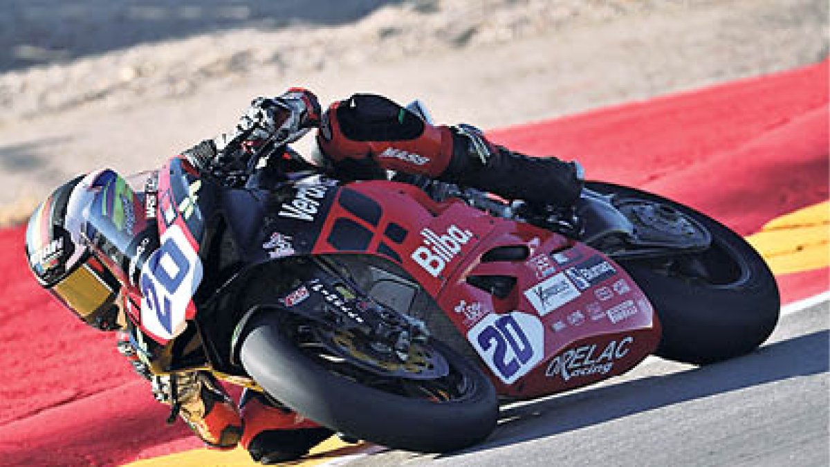 Xavi Cardelús a Motorland, ahir.