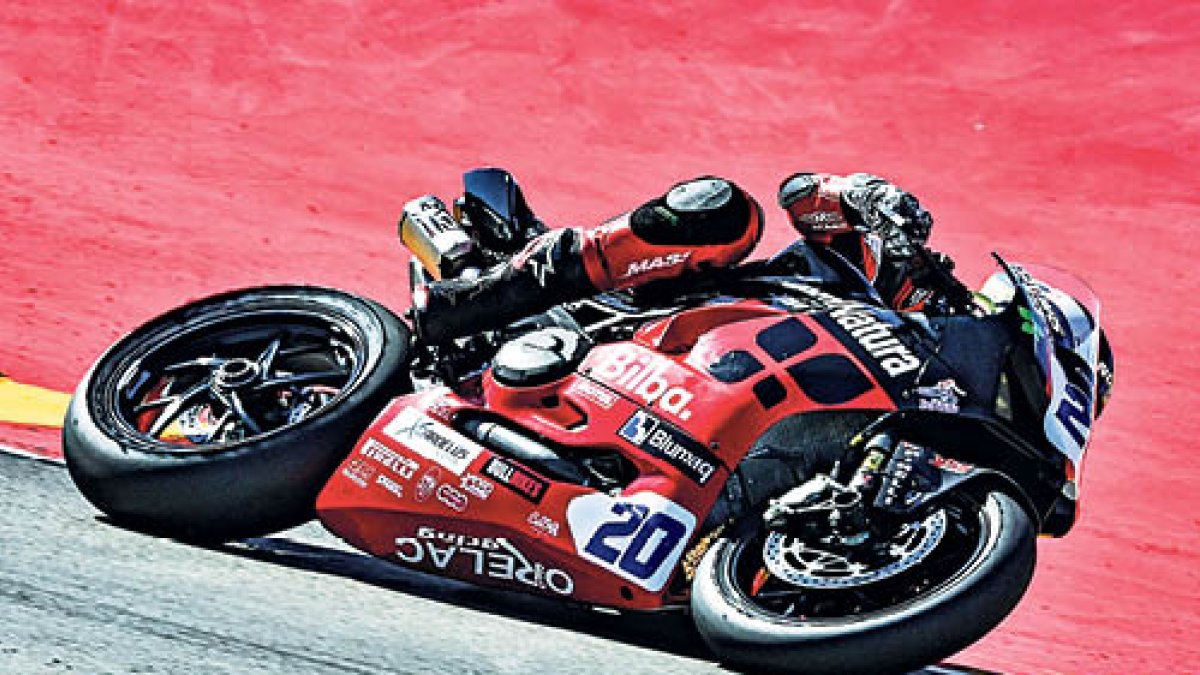 Xavi Cardelús, ahir a Motorland.