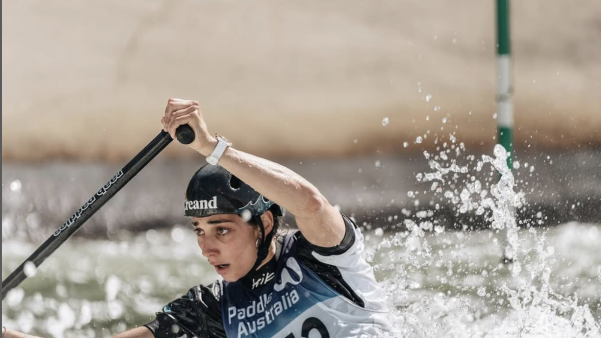 Mònica Doria, en els entrenaments a Penrith.