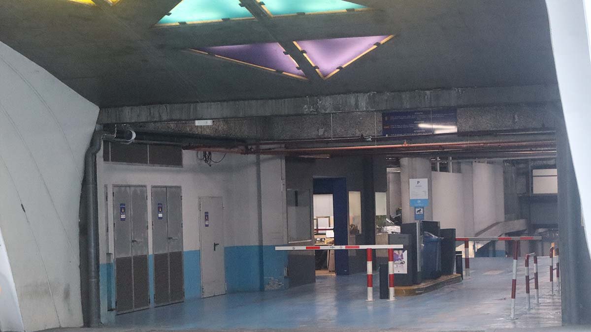 Entrada a l’aparcament.