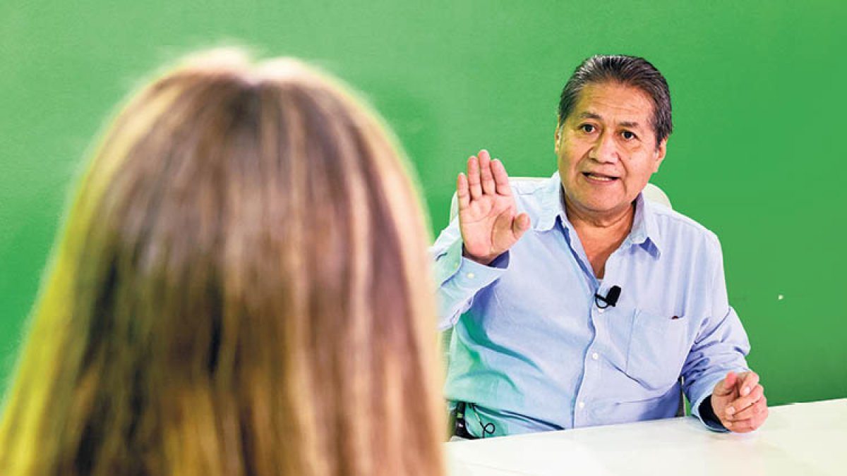 El president de l’Associació de Residents Peruans, Lorenzo Castillo.