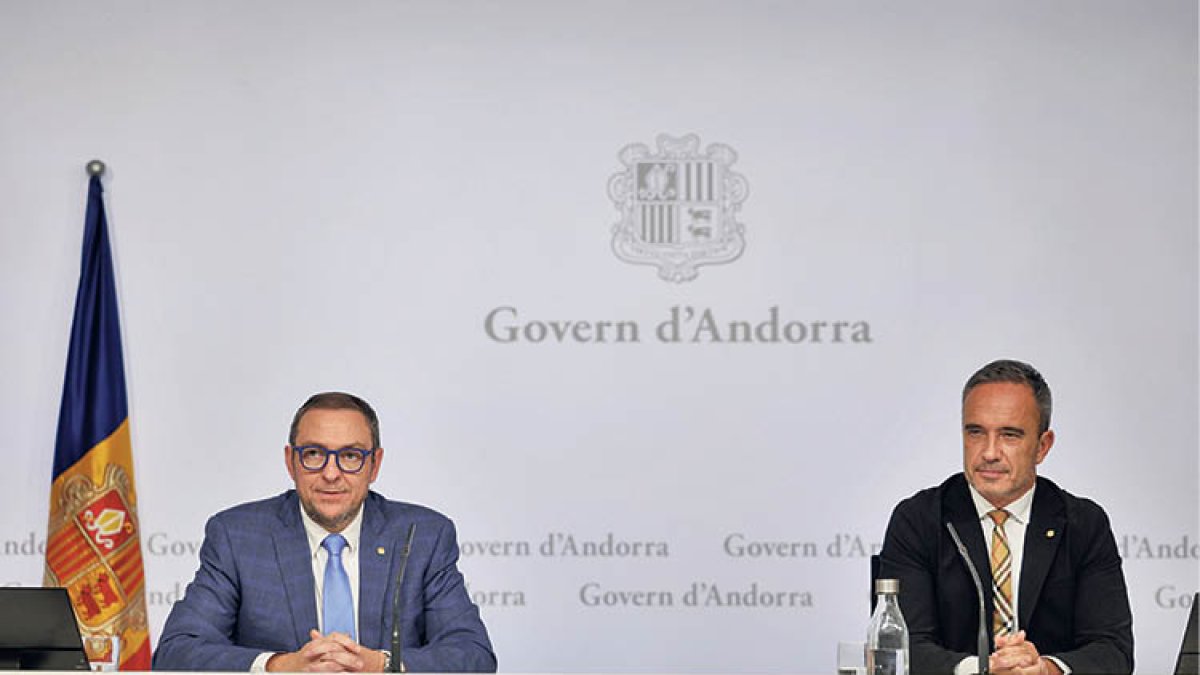 Josep Anton Bardina i Alain Cabanes durant la presentació del projecte.