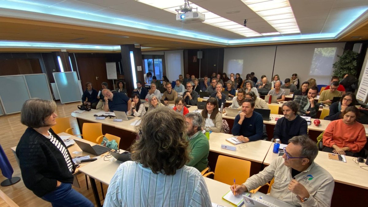 Un moment de la reunió organitzada per l'Observatori Pirinenc del Canvi Climàtic.
