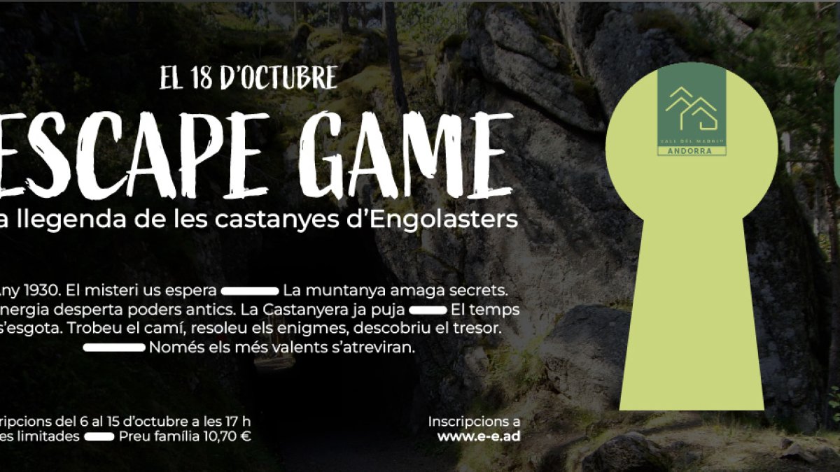 Cartell de l'Escape Game d'Engolasters