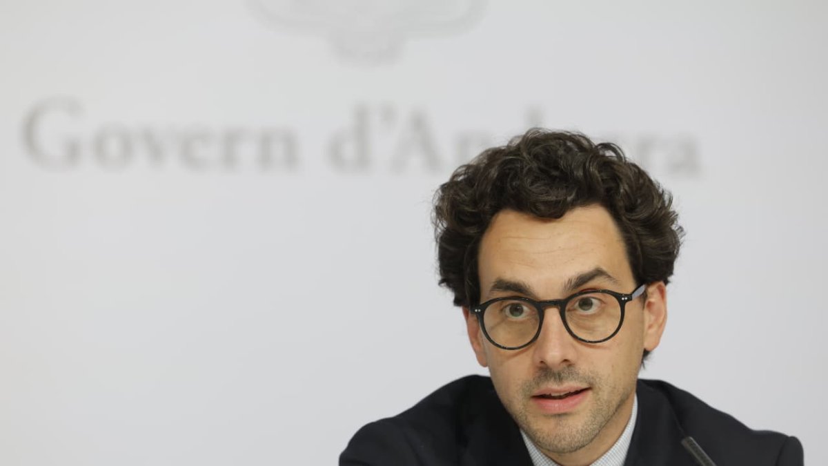 Guillem Casal en la roda de premsa d'aquesta tarda