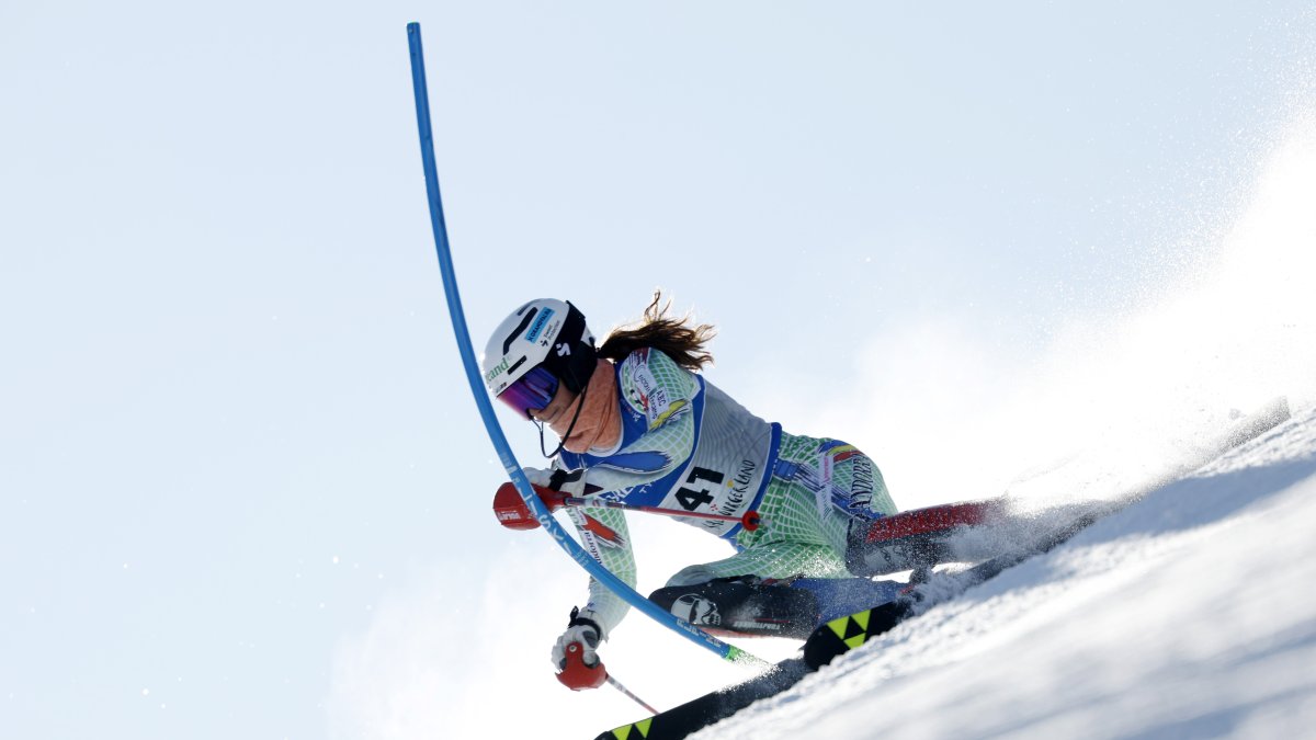 Carla Mijares, durant l’eslàlom del Mundial.