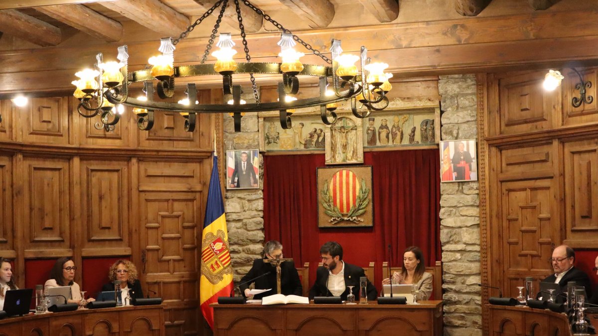 Consell de comú celebrat ahir a Sant Julià de Lòria.