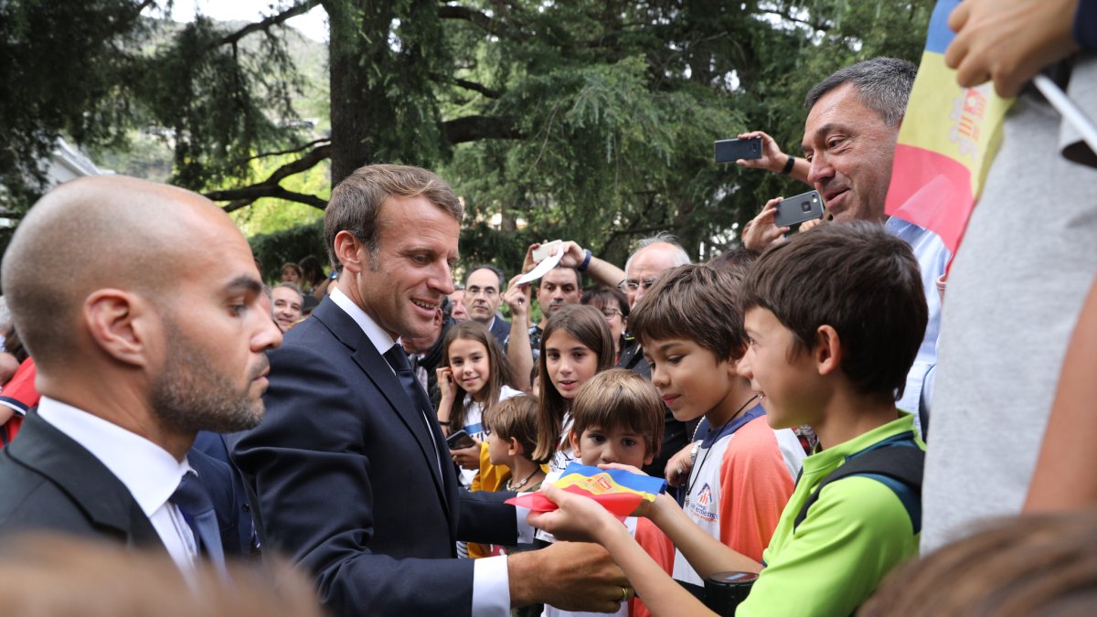El Copríncep Francés, Emmanuel Macron, va visitar Andorra el 2019.