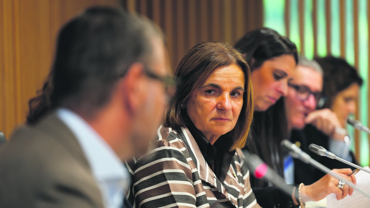 La ministra Trini Marín, durant la presentació de l’auditoria.