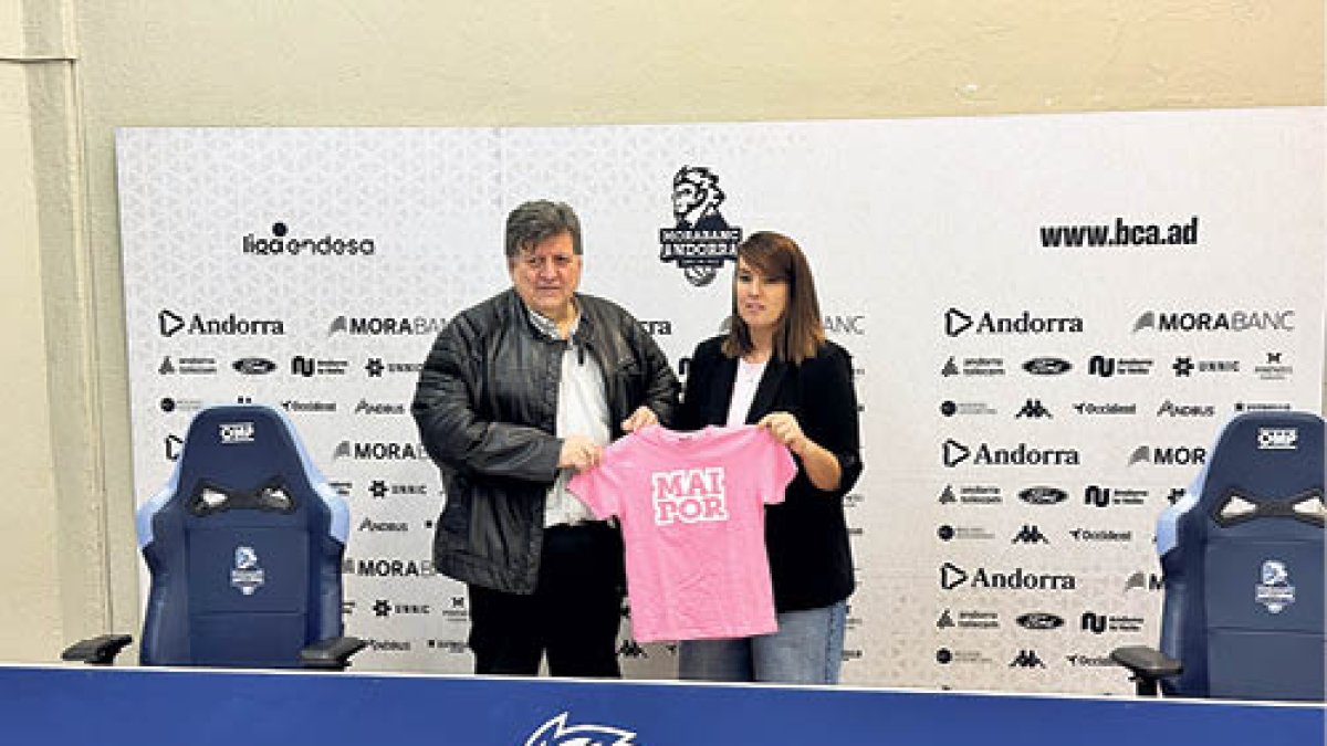 Saravia i De Felipe durant la presentació de la jornada.