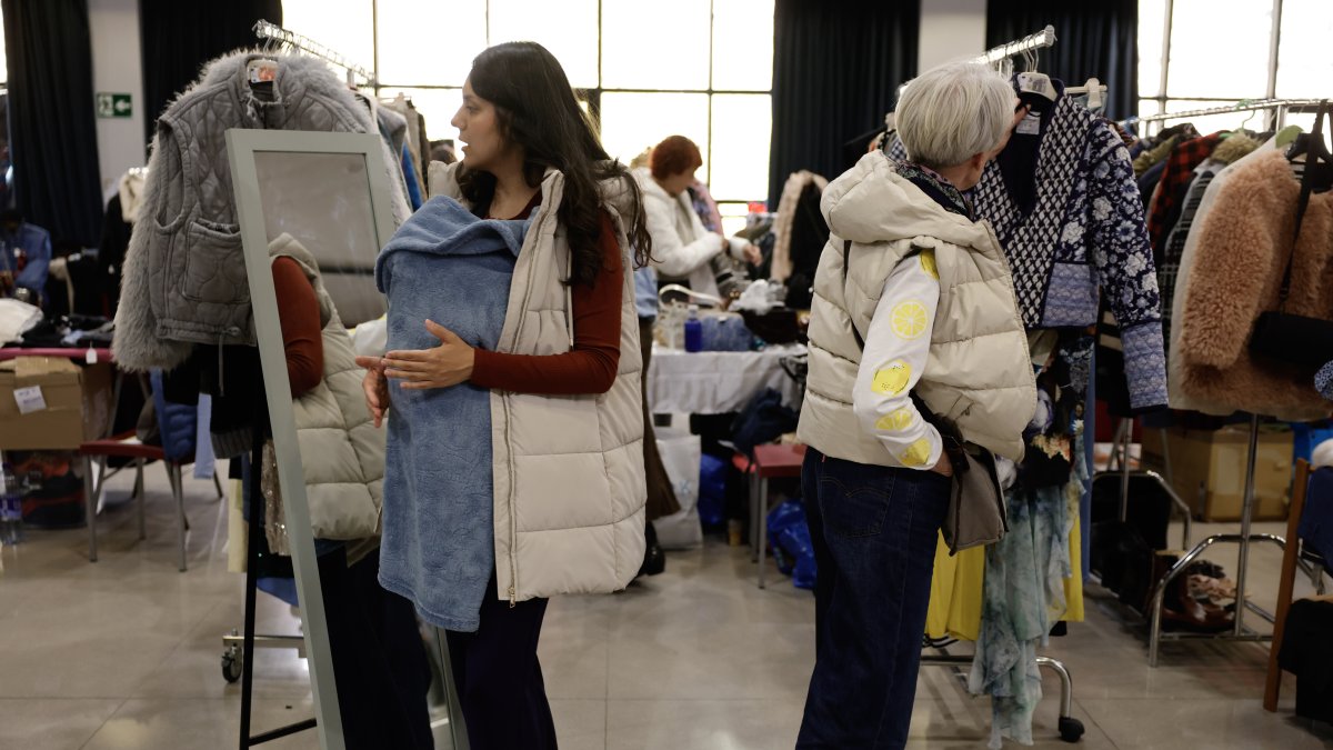 Diverses persones al Vide Dressing aquesta tarda.