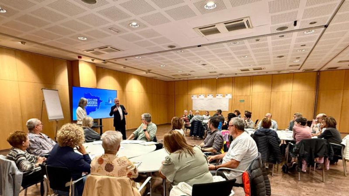 Un moment de les trobades de participació ciutadana
