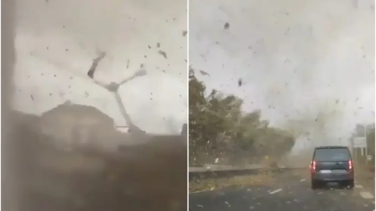 Tornado a les afores de Paris.