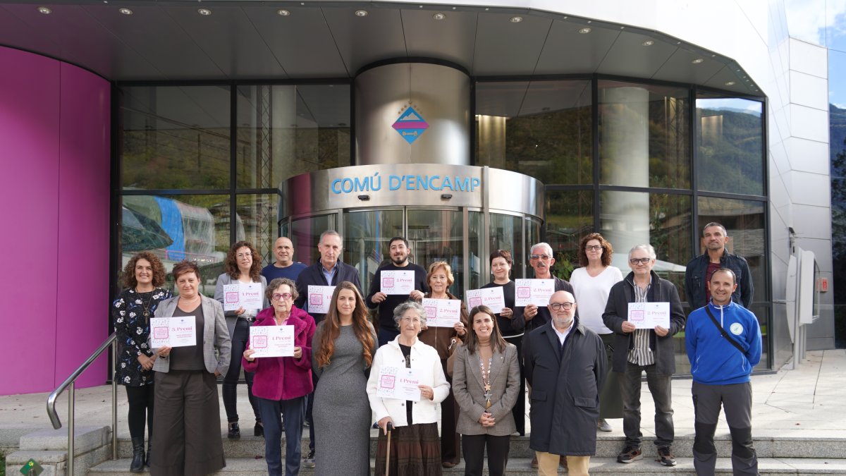 Els guanyadors del concurs d'aquest any.