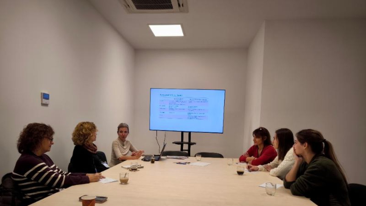 La trobada entre professionals del Berguedà i de la Fundació Meritxell.