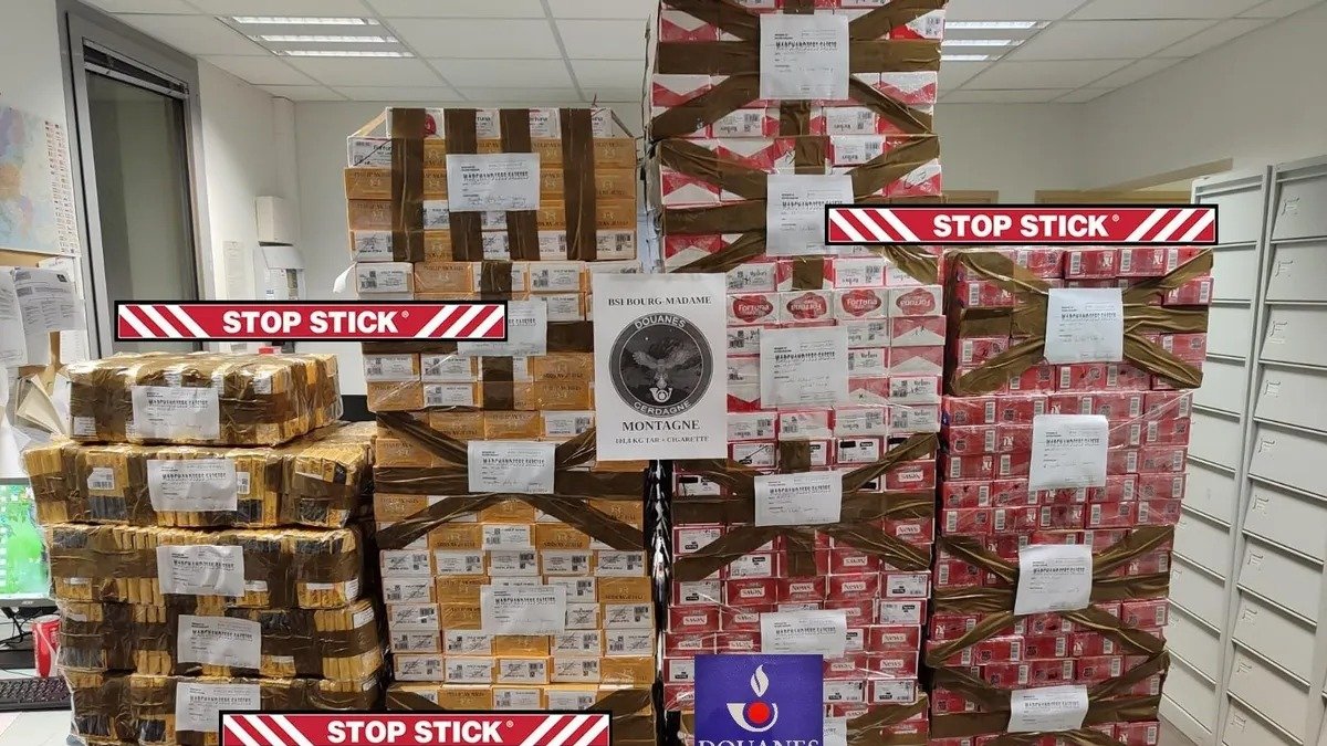 El tabac decomissat pels agents d'aduanes