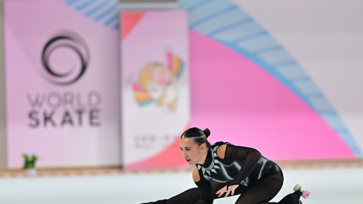 Brenda Luque durant la seva actuació.