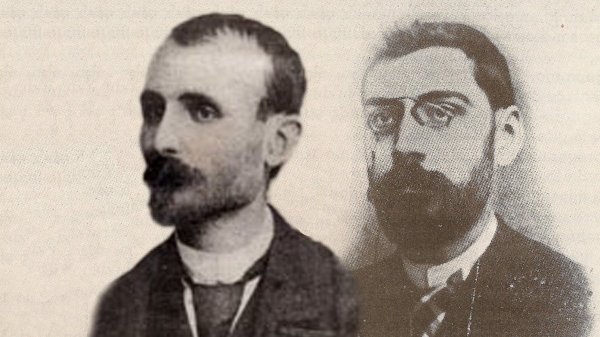 Josep Aladern i Jacint Vergés, autors de la lletra i el text de Lo Cant de la Valira.