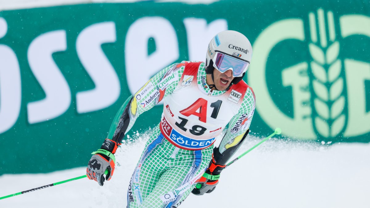 Joan Verdú al final de la segona mànega de la Copa del Món de Solden.