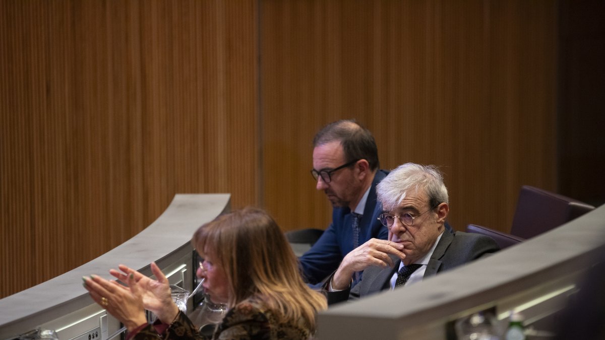 Ladislau Baró durant una sessió del Consell General.