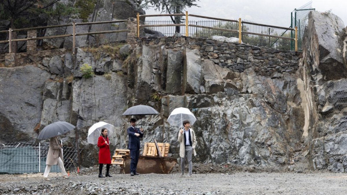 Els cònsols i els síndics, en la visita a les obres.