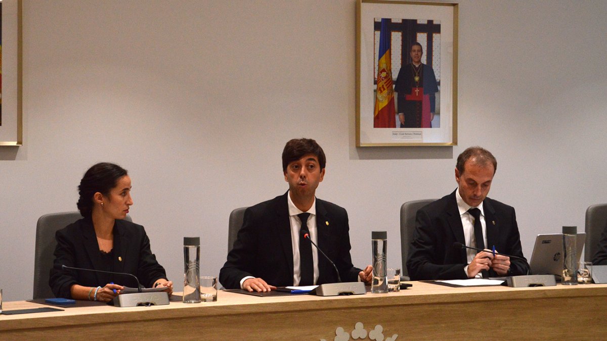 Sergi González durant el consell.