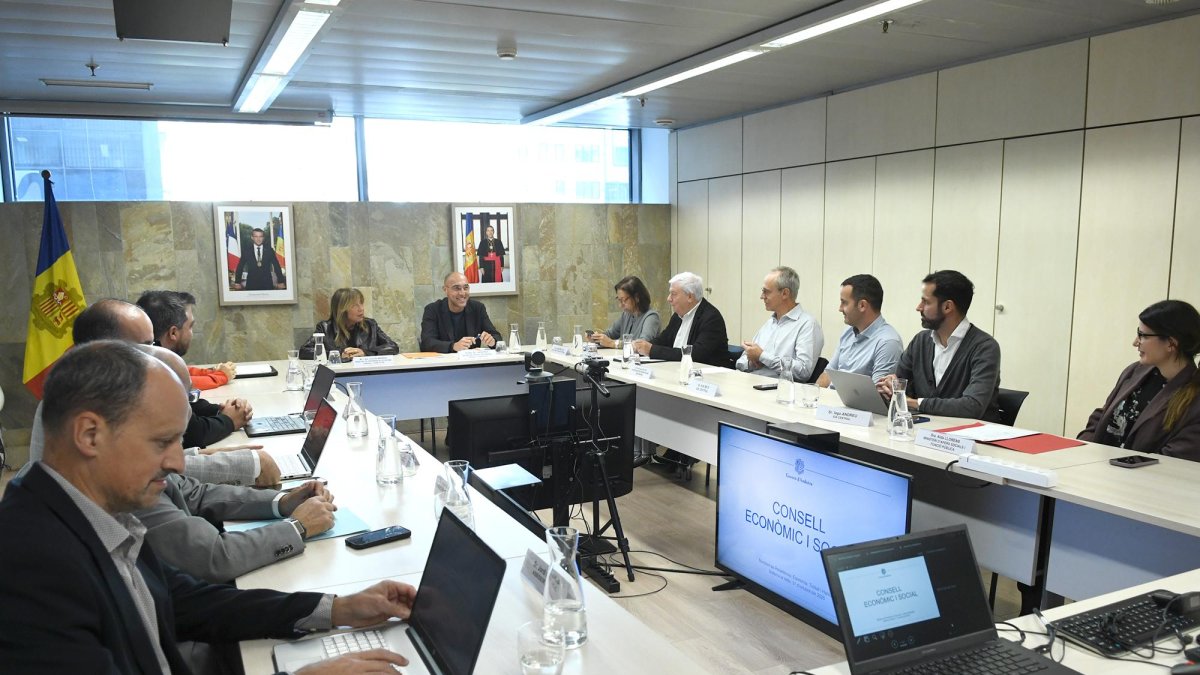 La reunió del Consell Econòmic i Social celebrada aquest matí.