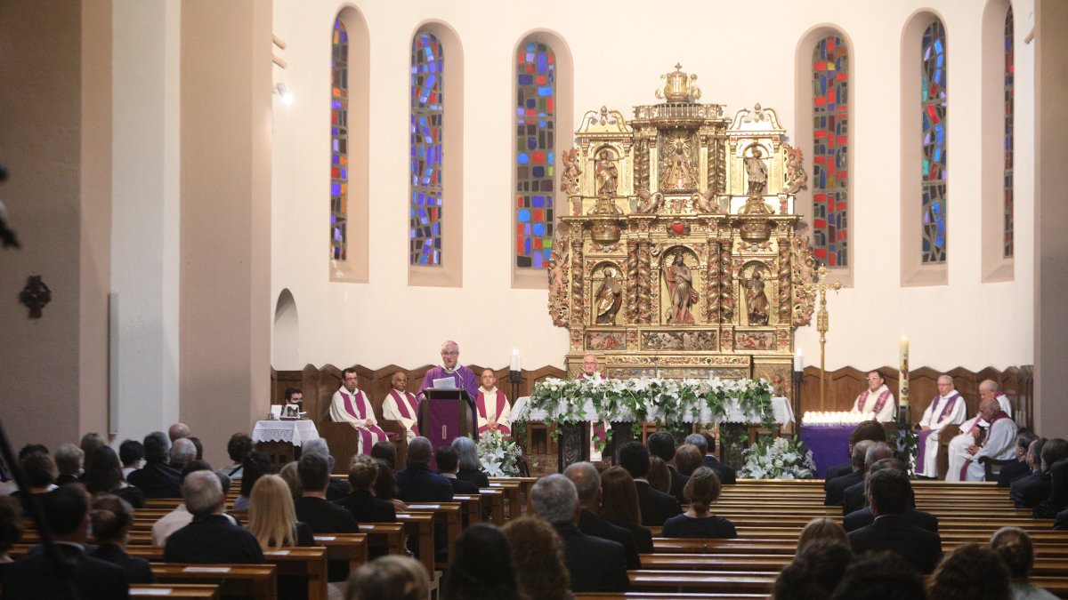 Missa a l’església de Sant Esteve d’Andorra la Vella.