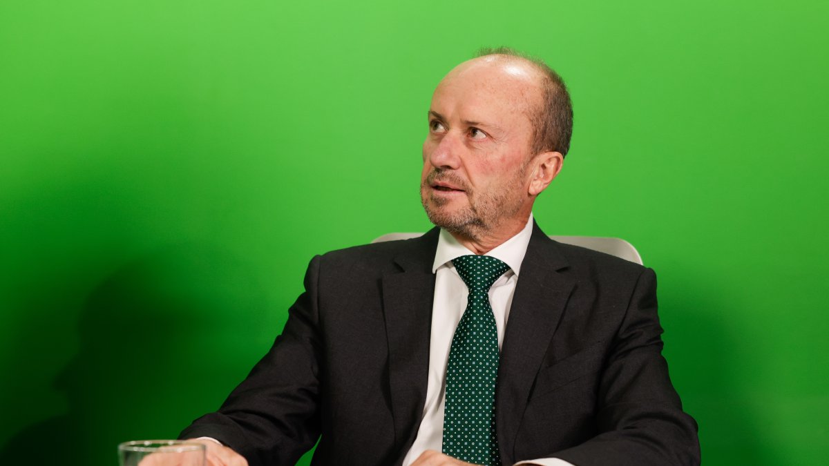 Rossell, al plató de Diari TV.