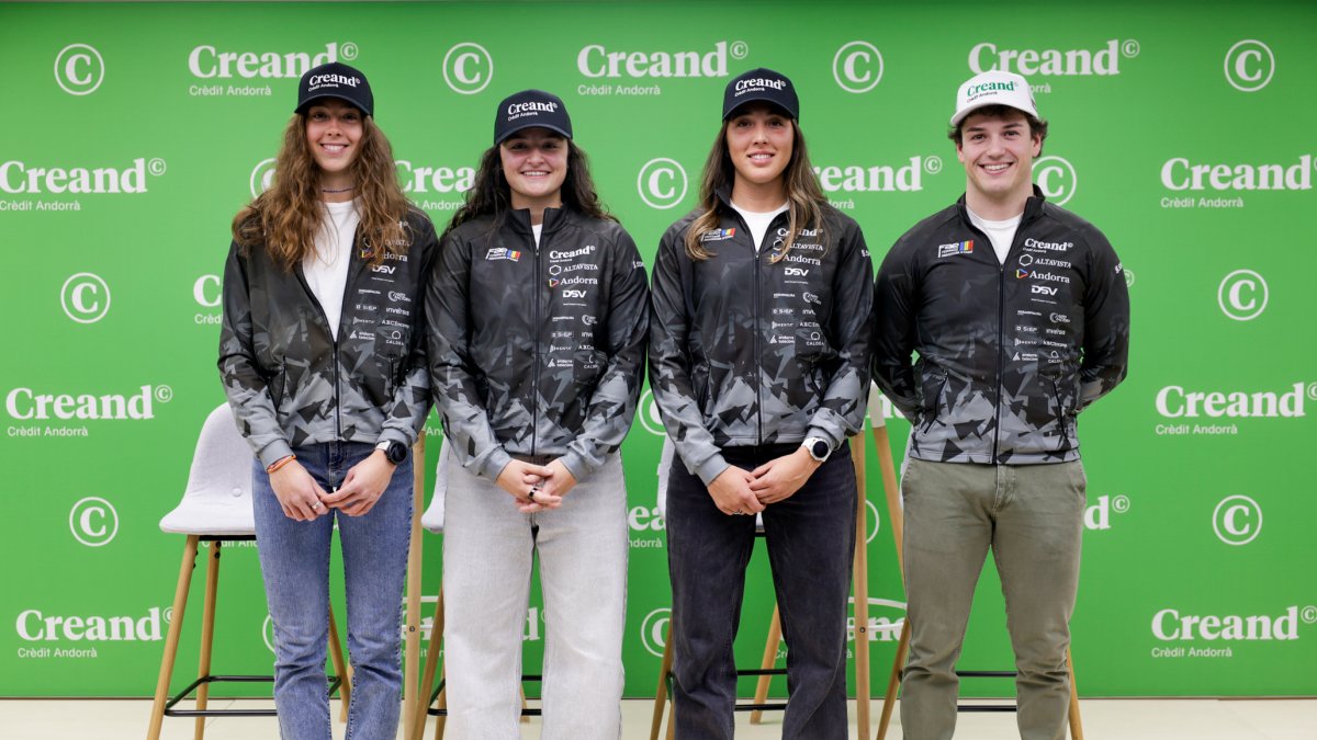 Carla Mijares, Jordina Caminal, Cande Moreno i Bartumeu Gabriel, ahir.