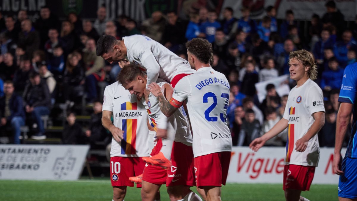 L’FC Andorra va eliminar el Valle de Egües a la primera ronda de la Copa del Rei.