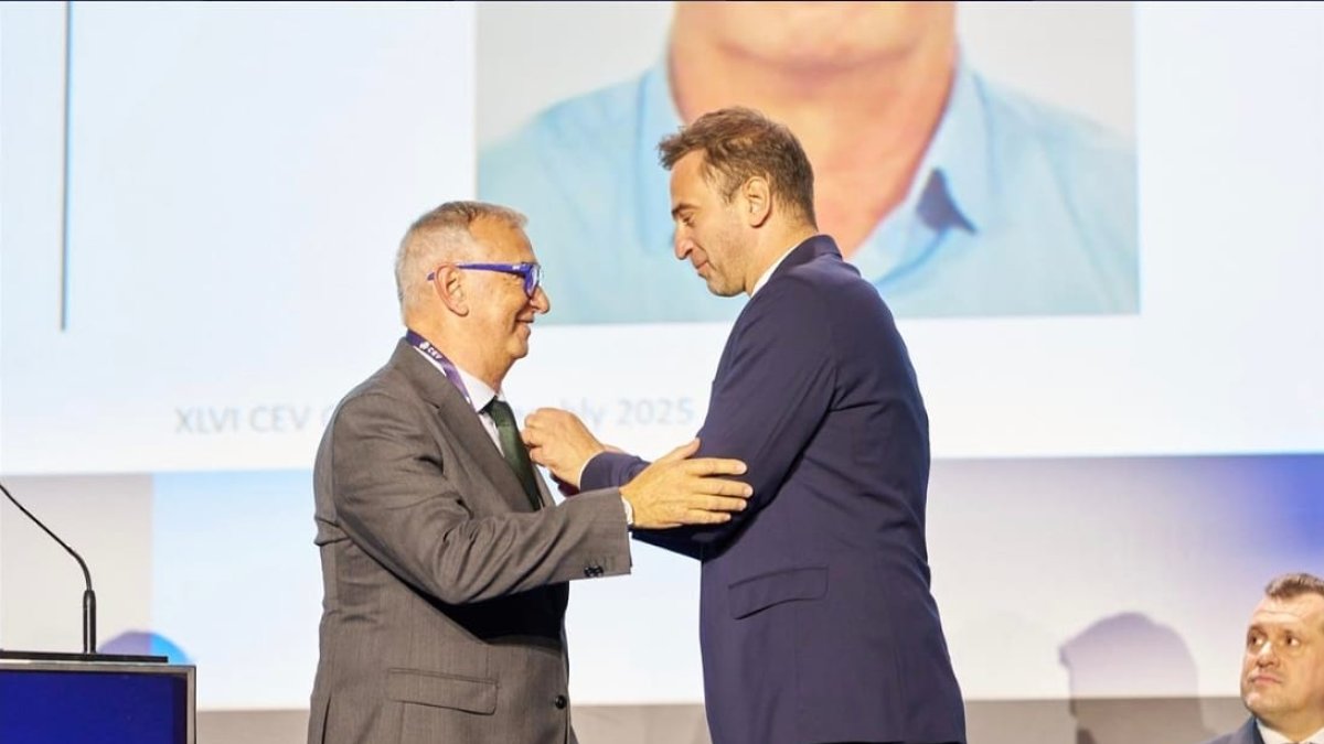 El president, Xavier Folguera, a l’acte de París.