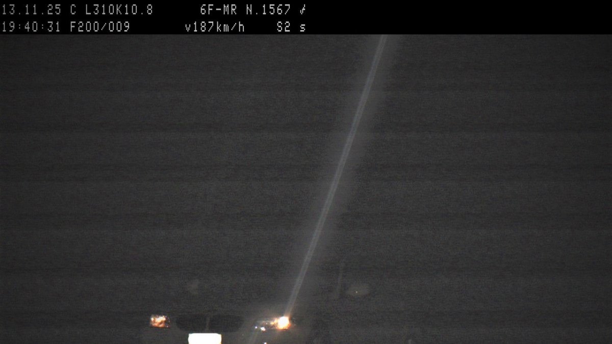 Vehicle controlat ahir per circular a 187 quilòmetres per hora a Lleida