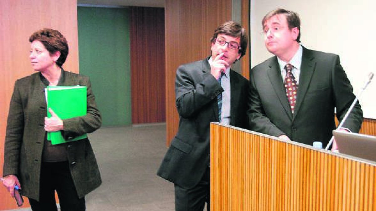 Rodríguez, Cinca i Delgado en un debat el 2013.