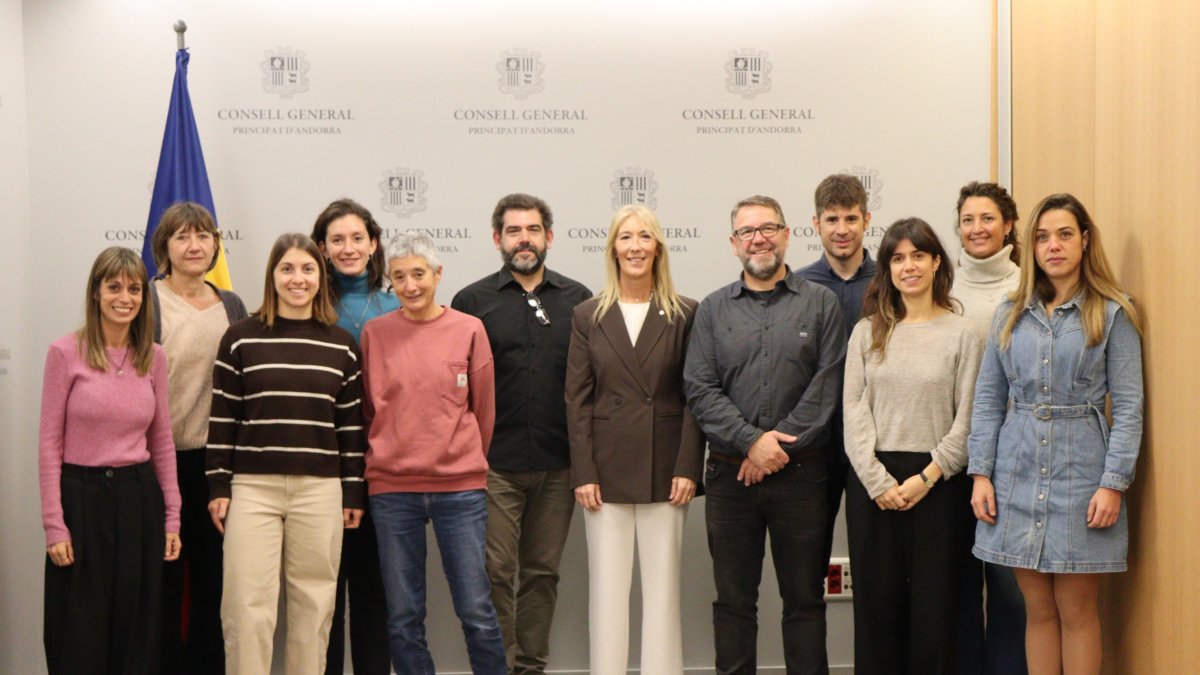 Alumnes al Consell General.