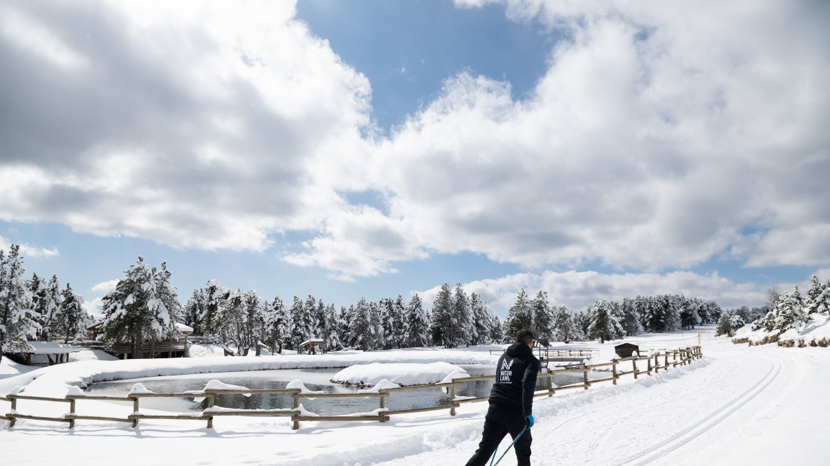 Les pistes d’esquí de fons de Naturland.