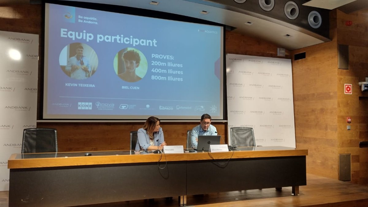 Maria Suárez, directora de banca país d’Andbank, i Alfonso Maltrana, director tècnic de la FAN