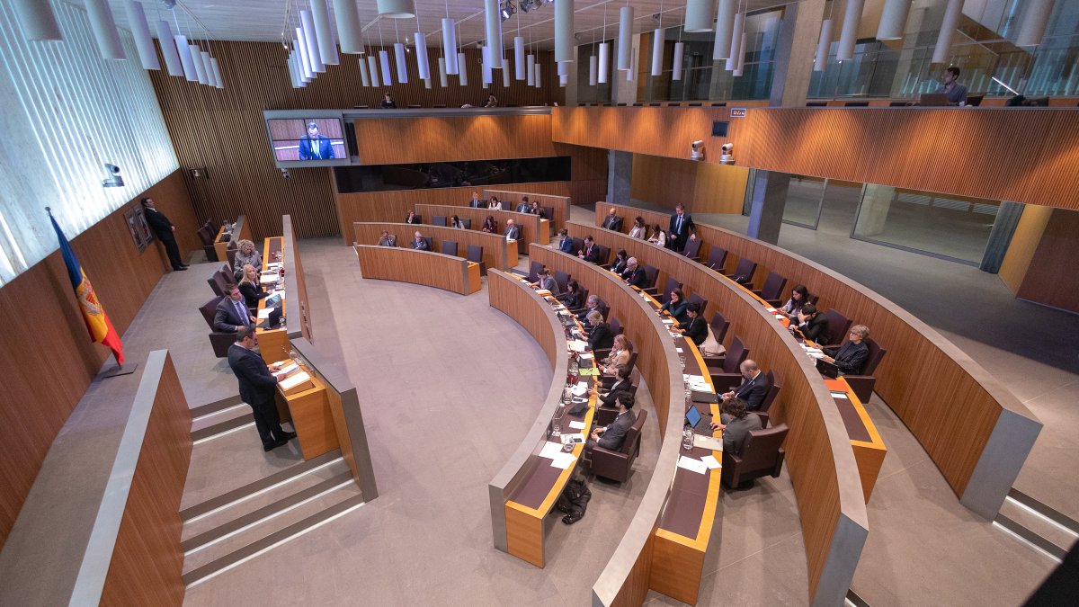 La sessió del Consell General d'aquest matí.