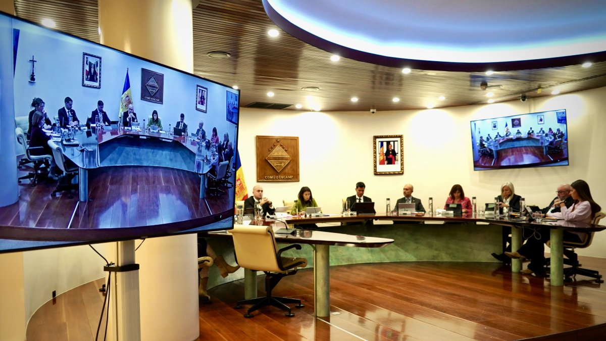 La sessió de comú, ahir.