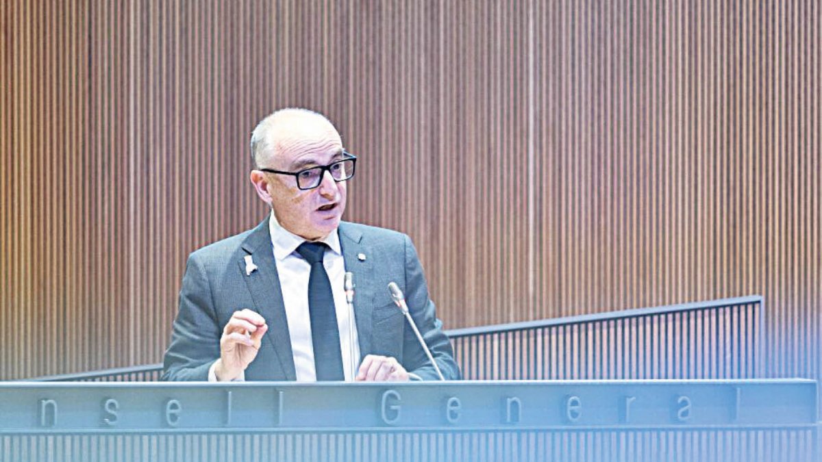 Ramon Lladós, ahir al Consell.