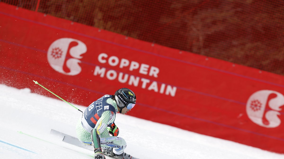 Joan Verdú, durant la segona mànega a Copper Mountain.