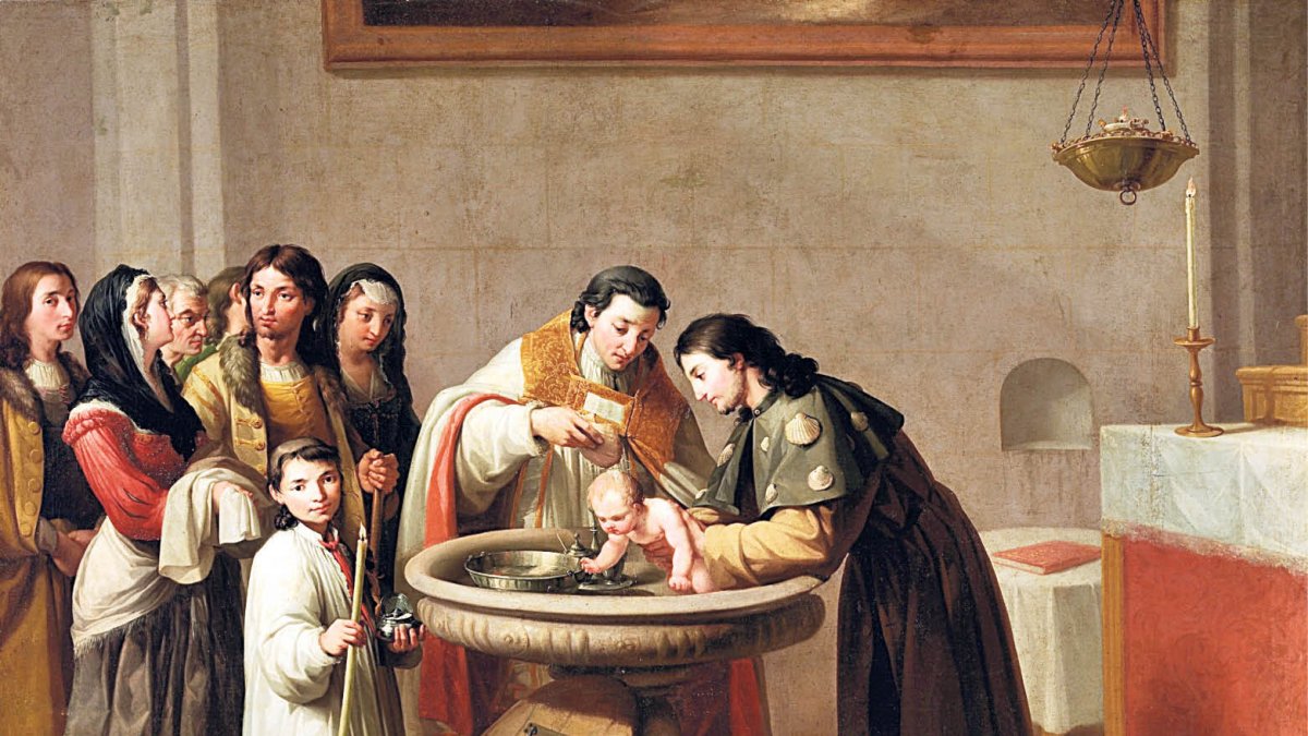 Bateig de Sant Francesc, Zacarias Gonzalez, 1787