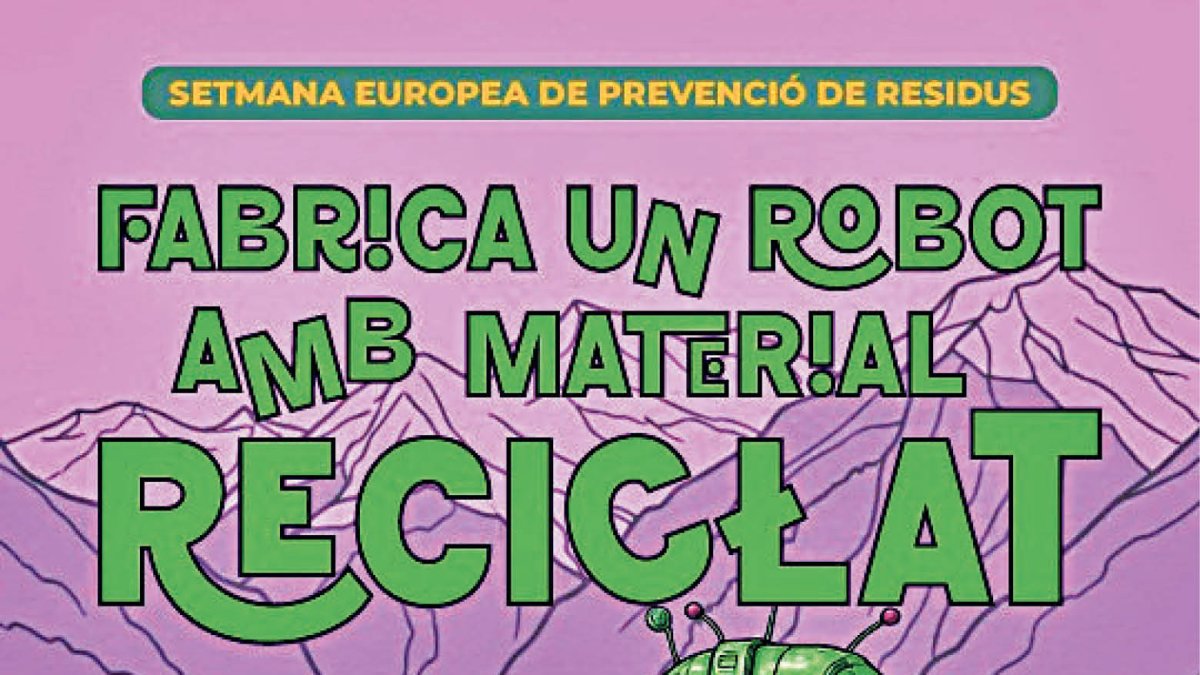 Robot amb material reciclat